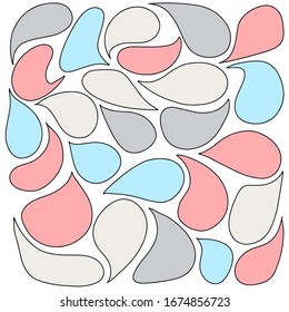 Hand-drawn speech bubble vector set.