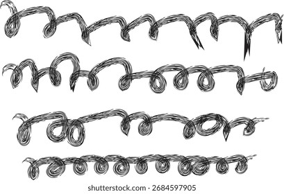 Hand-Drawn Spiral Patterns: Creative Sketch Art Design Ideas 2025