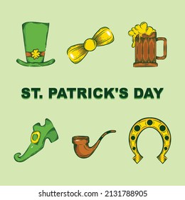 Hand-drawn st. patrick's day illustration
