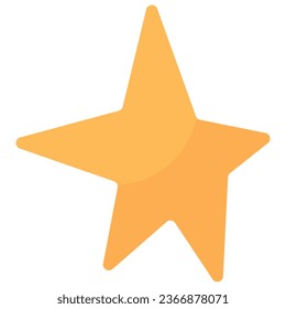 Hand-Drawn Star Element. Vector Icon