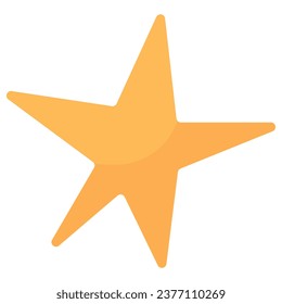 Hand-Drawn Star Element. Vector Icon