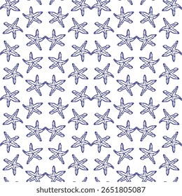 Design desenhado à mão de estrelas-do-mar e recifes subaquáticos capturando elementos costeiros e oceânicos. ilustração de uma tartaruga marinha nadando graciosamente em águas tropicais. 