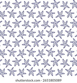 Design desenhado à mão de estrelas-do-mar e recifes subaquáticos capturando elementos costeiros e oceânicos. ilustração de uma tartaruga marinha nadando graciosamente em águas tropicais. 