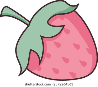 Handdrawn Strawberry Fruit Vector Illustration