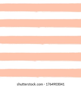 Hand-drawn stripes made with brush. Vector pattern stripes. Fashion print design pattern for cover, fabric, wrapping paper, poster, ad design texture. Pastel seamless striped background