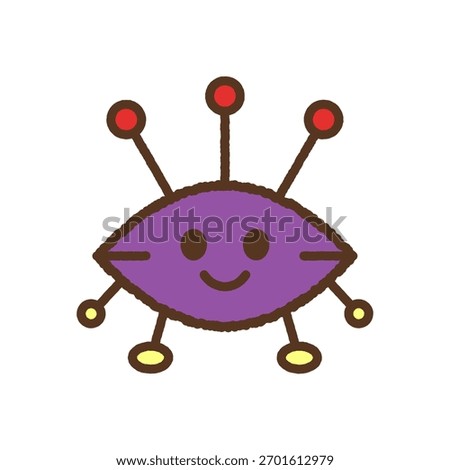 Hand-drawn style character single icon illustration - Pin cushion