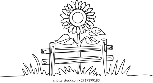 Gráficos de estilo dibujados a mano de una escena botánica con un trazo editable, ideal para artículos o presentaciones relacionadas con la jardinería, el crecimiento y la belleza natural.