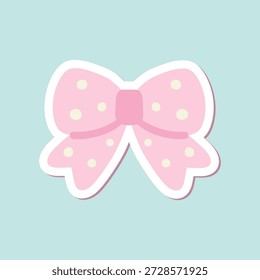 Cintas y lazos de estilo dibujados a mano. Pegatina marcos ornamentales dulces y Formas de corazón, paleta de color rosa suave. Papelería Kawaii estética, sentimiento femenino, suave, dulce y acogedor. Elementos de San Valentín aislados sobre un fondo crema claro. Lunares, rayas de Vertical, guinga y corazones diminutos.