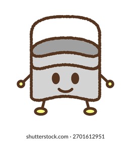 Ilustração de ícone de caractere único estilo desenhado à mão: Mess tin