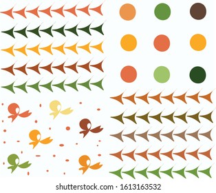 Hand-drawn stylish youth natural background for advertising newspapers and magazines on a white background