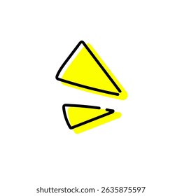 Hand-drawn Surprise and Discovery fluorescence Icon – Comic-style Expression Symbol