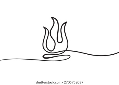 Handgezeichnete verwickelte Grunge Feuer Kritzeleien mit dünnen Linien, Rand Formen. Einzeln auf weißem Hintergrund. Vektorgrafik.