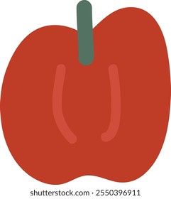 Ilustración vectorial de vegetales de tomate dibujado a mano