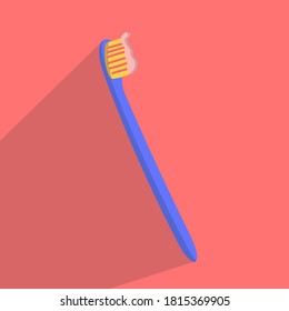 ilustración vectorial de cepillo dental dibujado a mano.