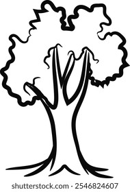 Hand-drawn Tree icon, Environment vector