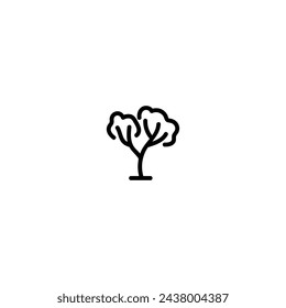 Handdrawn Tree icon, simple doodle icon