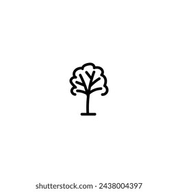 Handdrawn Tree icon, simple doodle icon
