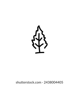 Handdrawn Tree icon, simple doodle icon