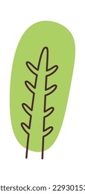 Handdrawn tree Sketch of environment protection. Vector illustration