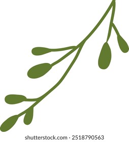 Handdrawn Tree Twig Vector Illustration