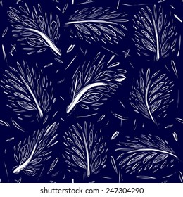 Hand-drawn twigs
