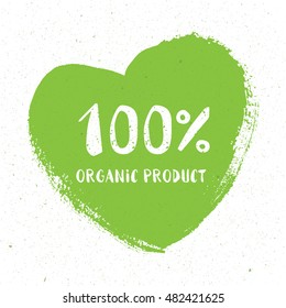 Hand-drawn typographic elements for design. Natural products and vegan food labels