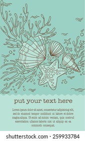 handdrawn underwater background