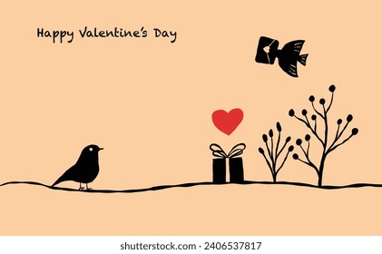 Hand-Drawn Valentine's Day Clip Arts