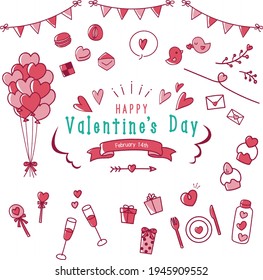 Hand-Drawn Valentine's Day Doodle Collection