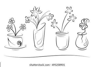 Flower Vase Transparent Images Stock Photos Vectors Shutterstock