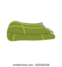 Hand-drawn vector blanket for winter or autumn.