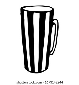 Hand-drawn vector Cookware Set Illustration. Cutlery, cooking, kitchen