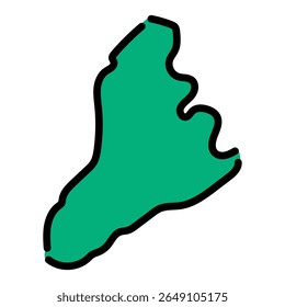 Hand-drawn vector of Goranboy, Azerbaijan for global design materials.