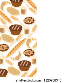 Handdrawn vector illustration for bakery as a banner, or logo, or a sticker for shop. Tag for high quality goods . Material for advertising, promotional campaign. EPS 10