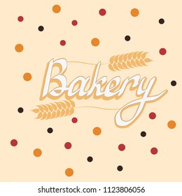 Handdrawn vector illustration for bakery as a banner, or logo, or a sticker for shop. Tag for high quality goods . Material for advertising, promotional campaign. EPS 10