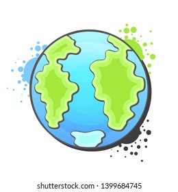 Hand-drawn Vector Illustration For Earth Day For Your Needs