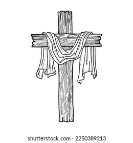 9,800+ Wooden Crosses Stock Illustrations, Royalty-Free Vector