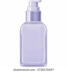 Ilustración vectorial a mano de un frasco de suero
