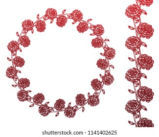 Hand-drawn vector marigold illustration. Ilsolated on white.