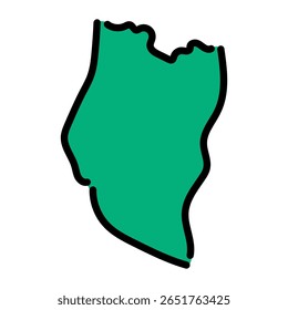 Handgetekende vector van Oghuz, Azerbeidzjan voor veelzijdig gebruik.