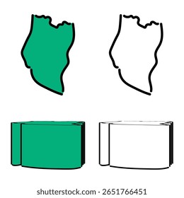 Handgetekende vector van Oghuz, Azerbeidzjan voor veelzijdig gebruik.