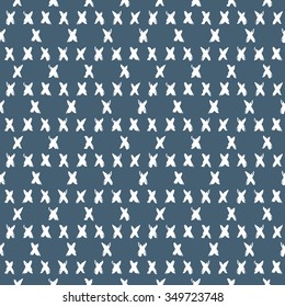 Hand-drawn vector seamless pattern, abstract modern print