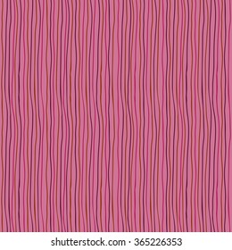 Hand-drawn vector seamless pattern - abstract vertical stripes in warm colors