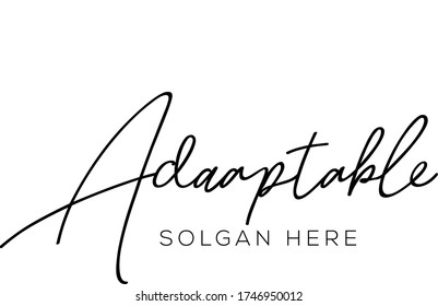 A hand-drawn vector signature design