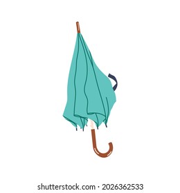 Hand-drawn vector umbrella illustration. Concept of rainy weather.