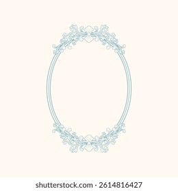 Hand-drawn vintage elegant frame. Vector illustration