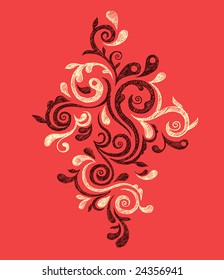 Hand-drawn vintage ornament. Vector illustration.
