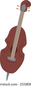 Handdrawn Violin Music Instrument Vector Illustration