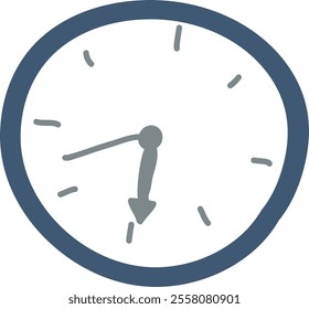 Handdrawn Wall Clocks Vector Illustration