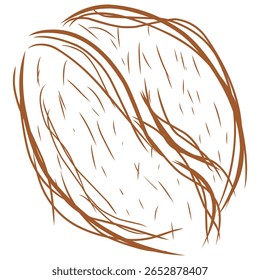 nozes desenhadas à mão em estilo de esboço marrom. grão de café esboçado